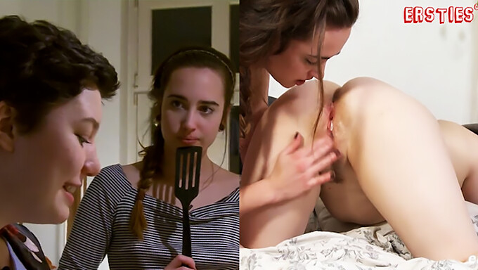 Effie And Birgit'S First Time Exploring Lesbian Intimacy With Edible Pleasure