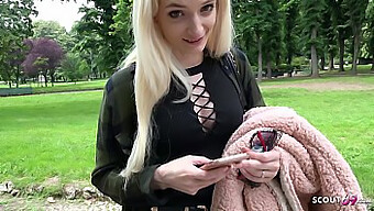 German Casting Mission: Young Girl Gets Face Fucked In Public