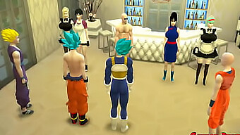 3d Hentai Video: Goku And Friends Rescue Their Wives From Cheating And Punish Them With Hardcore Sex