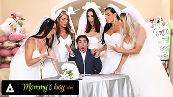 Furious Bride Punishes Hung Wedding Planner With Milf Gangbang