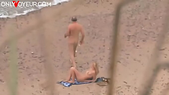 Mature Couple'S Public Sex On The Beach Captured By Voyeur