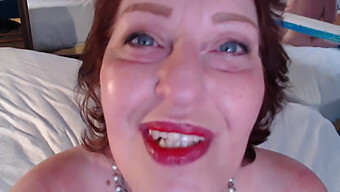 Mature Bbw Dawnskye'S Seductive Strip Show And Intimate Kisses